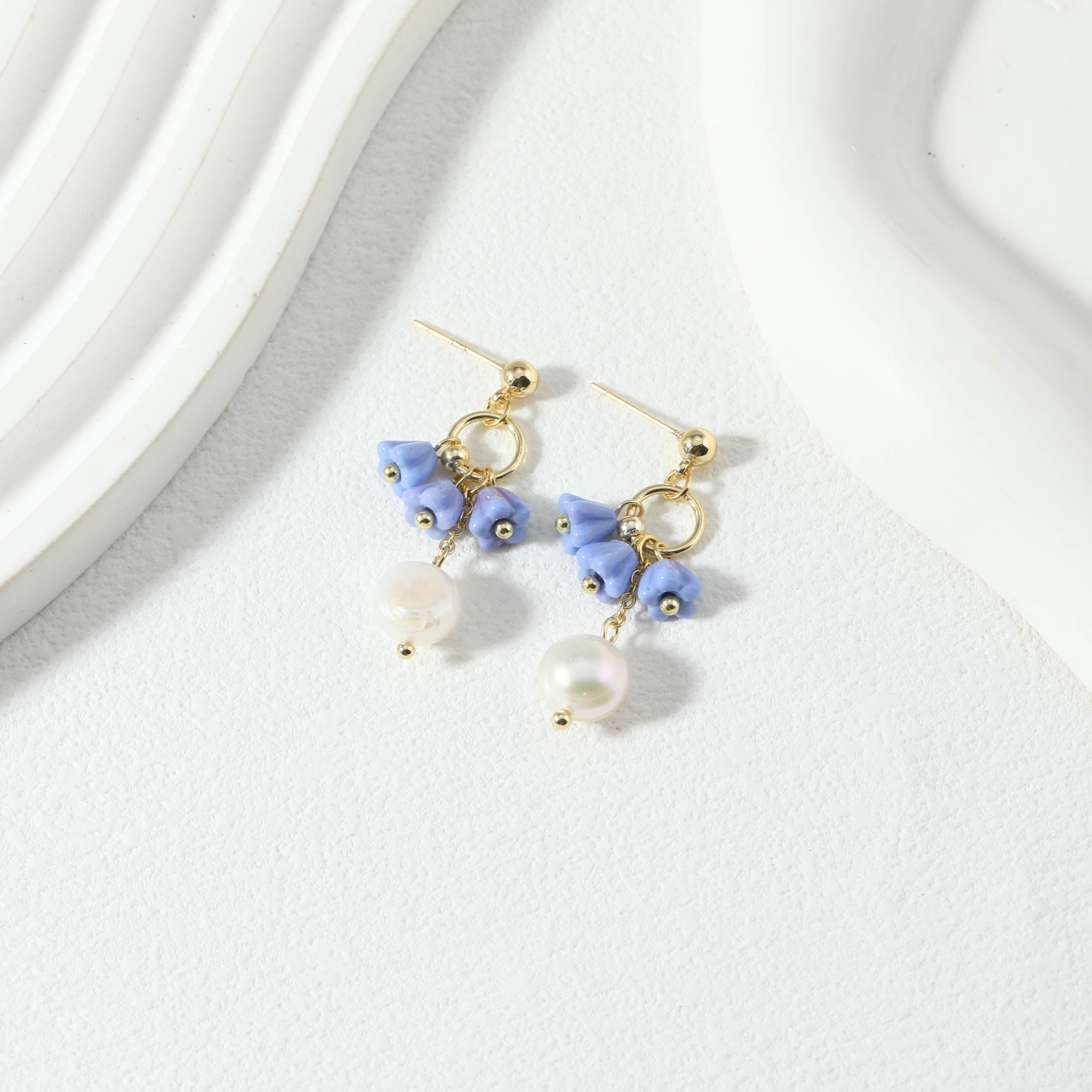 Purple Tulip Earrings