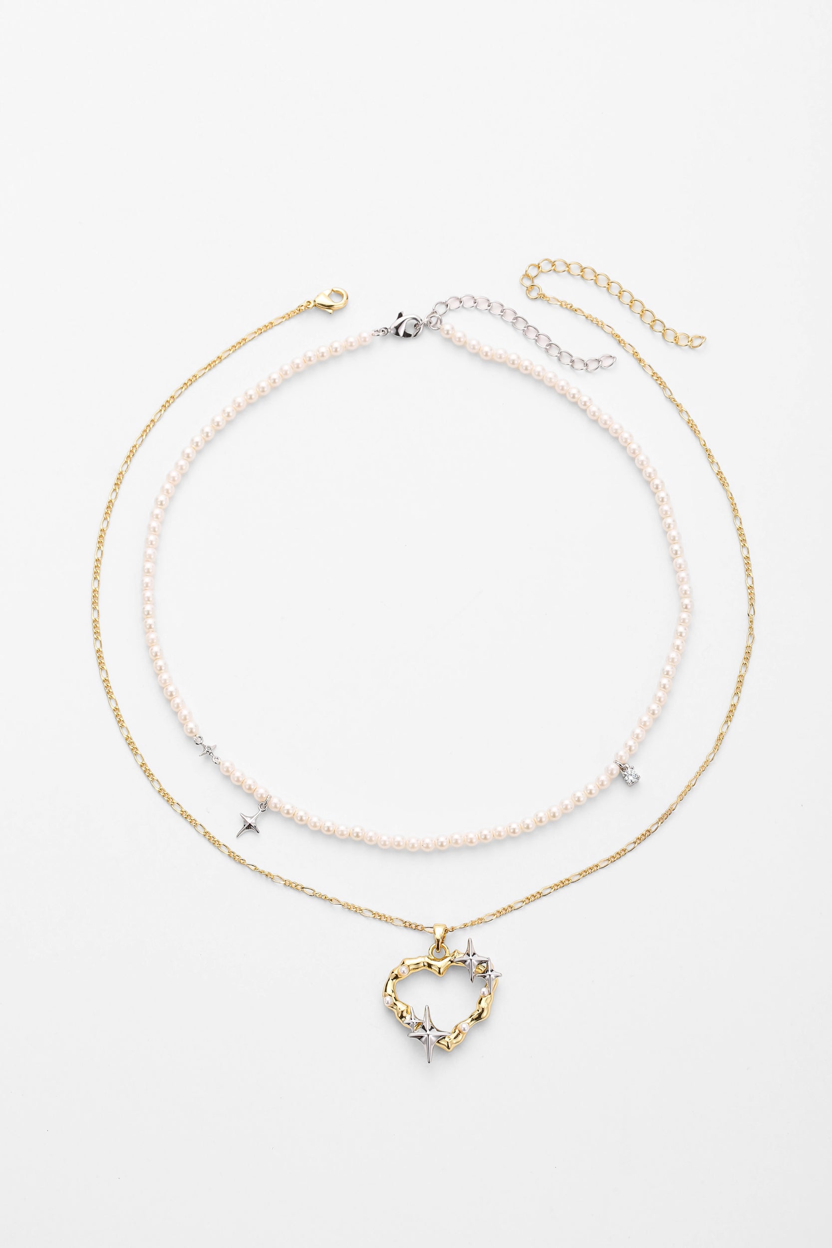 Silver elia necklace – alternate angle