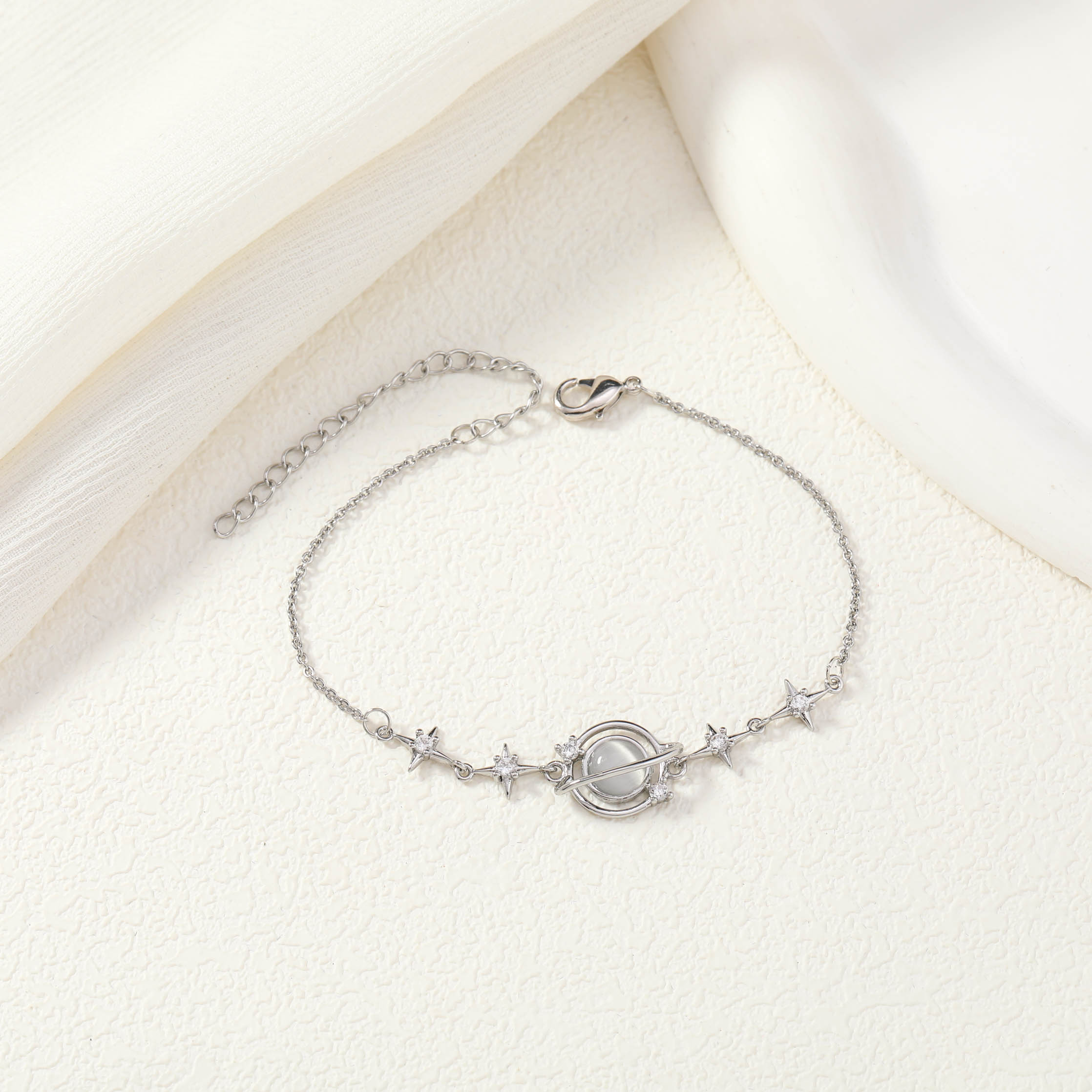 Silvery Planet Bracelet