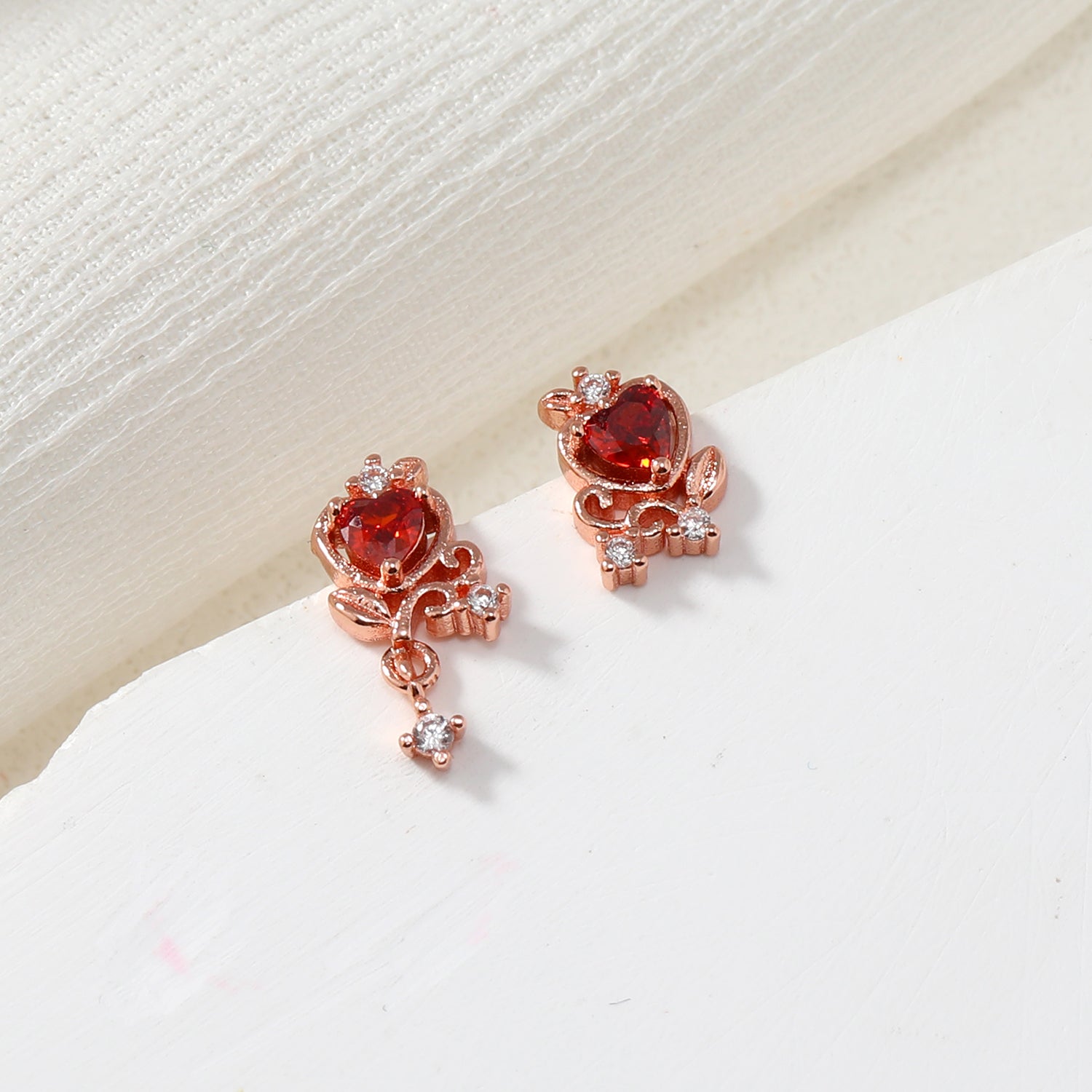 Delicate Small Crystal Earrings
