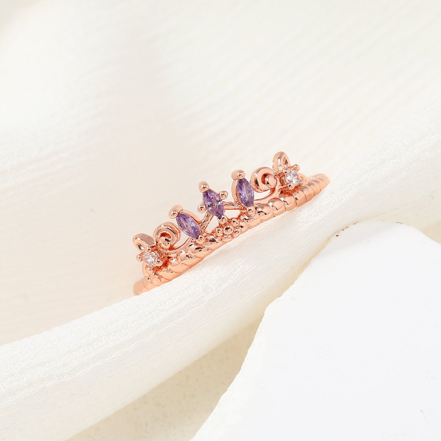 Purple Crystal Ring