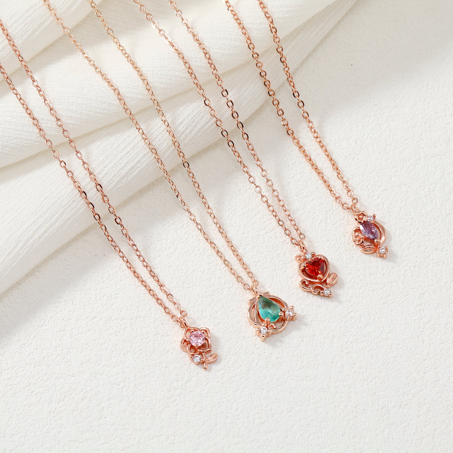 Delicate Small Crystal Necklace