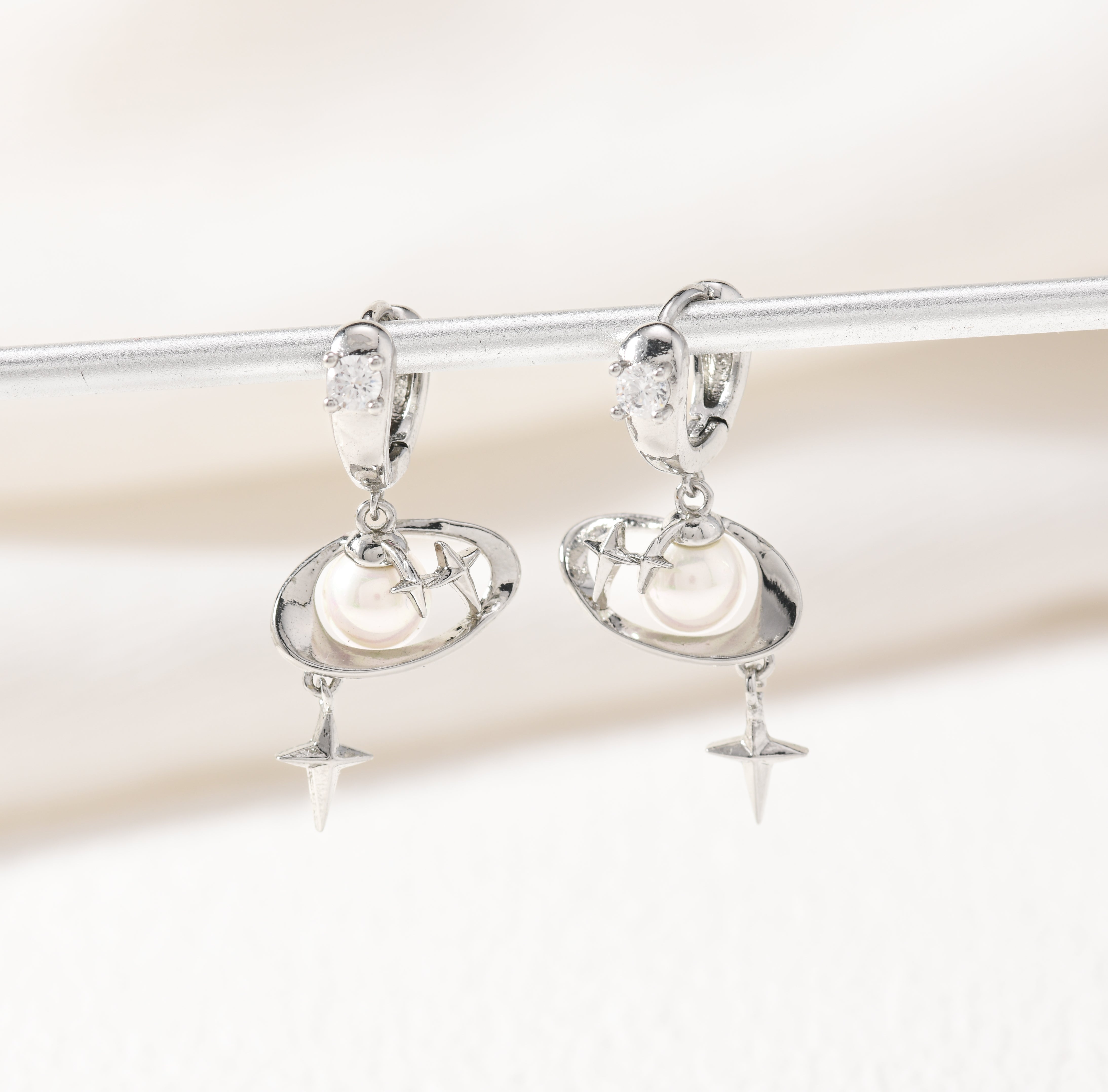 Pearl Orbit Earrings