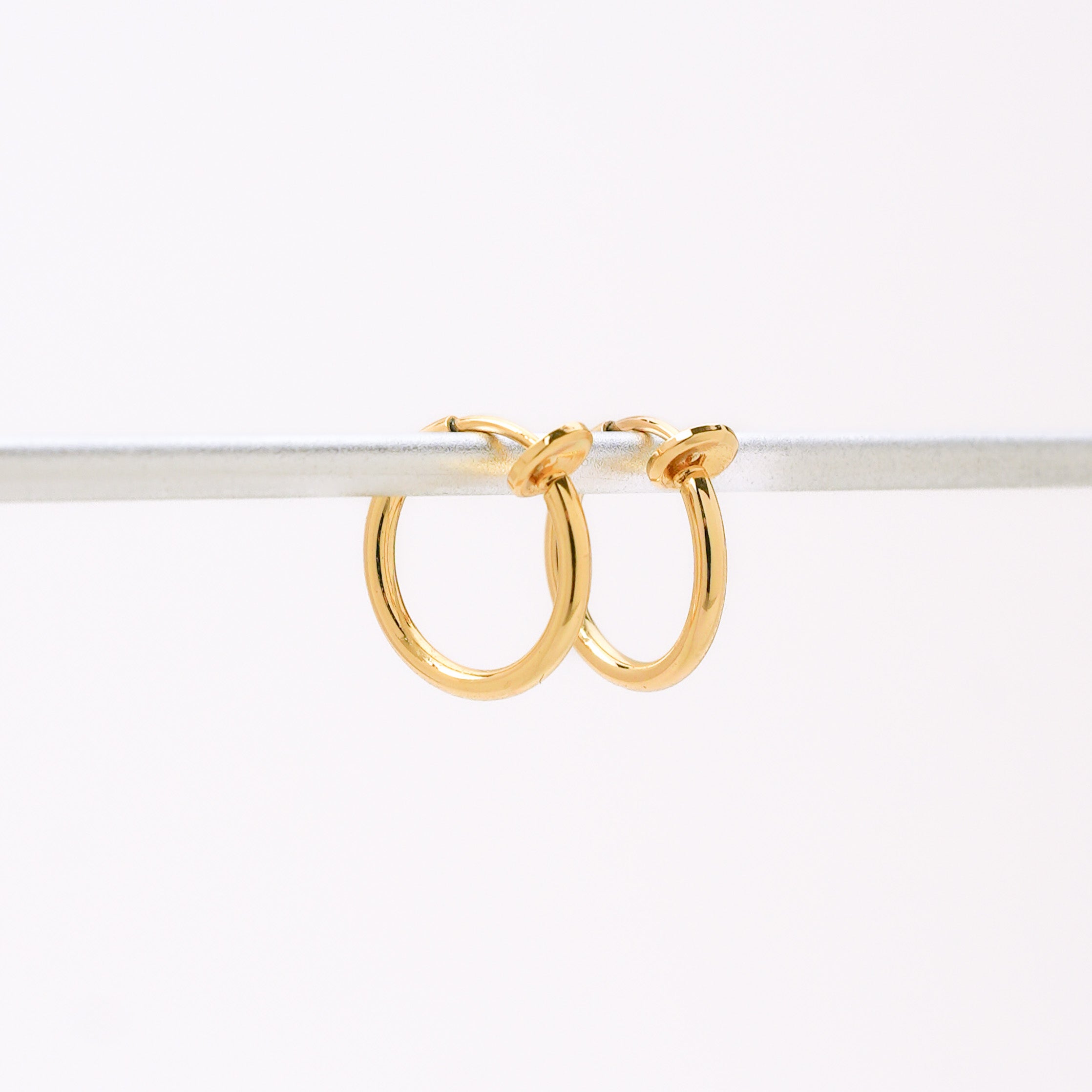 Gold Clip-On Hoop Charm Converters