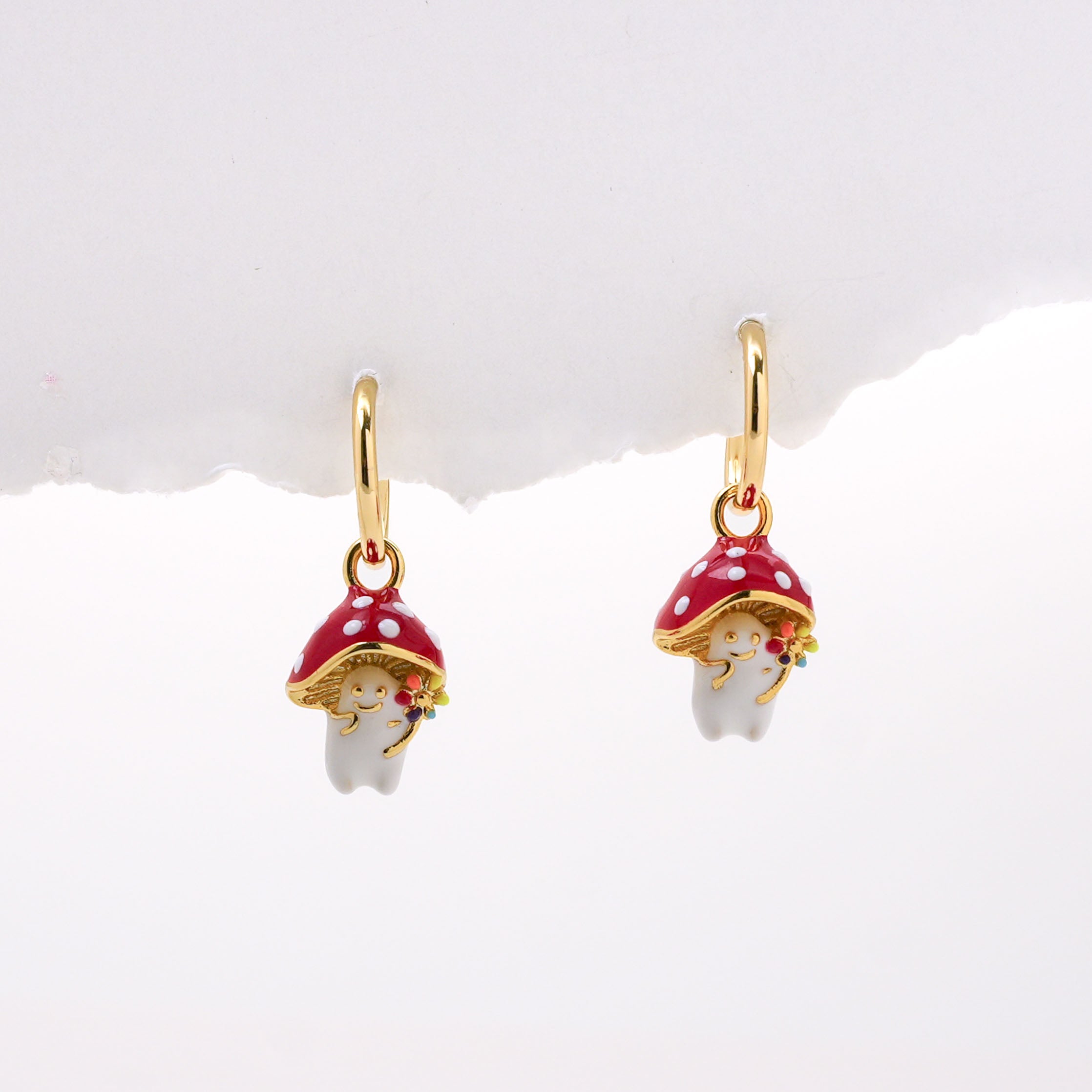 Gold Clip-On Hoop Charm Converters