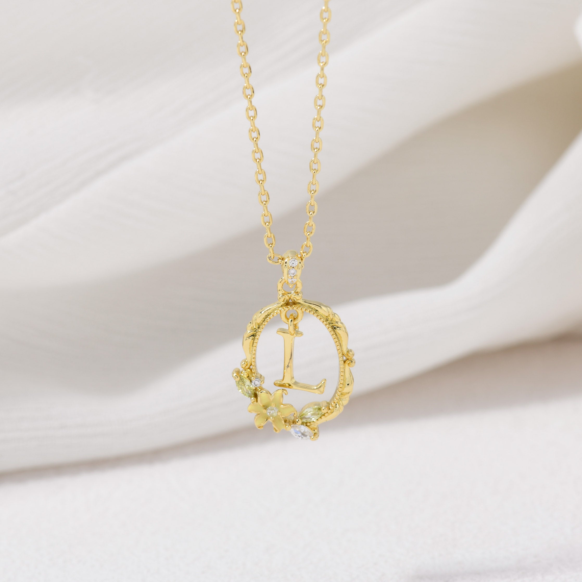 Bloom Letter Necklace