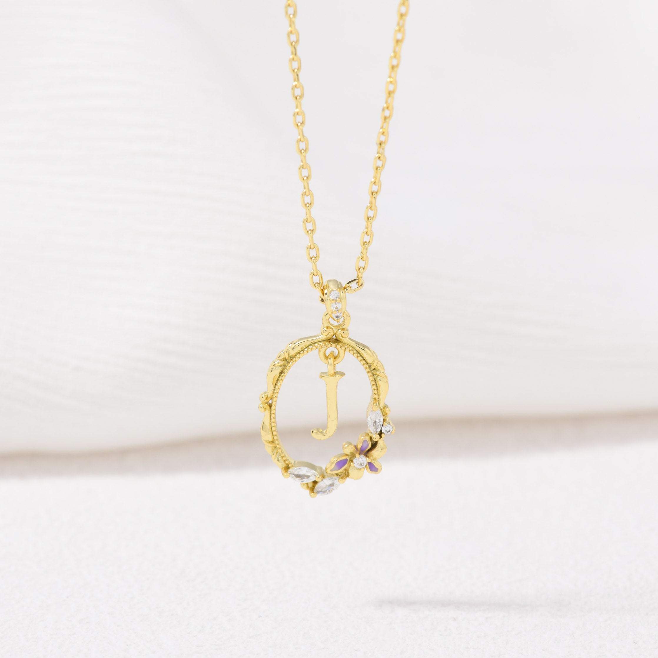 Bloom Letter Necklace