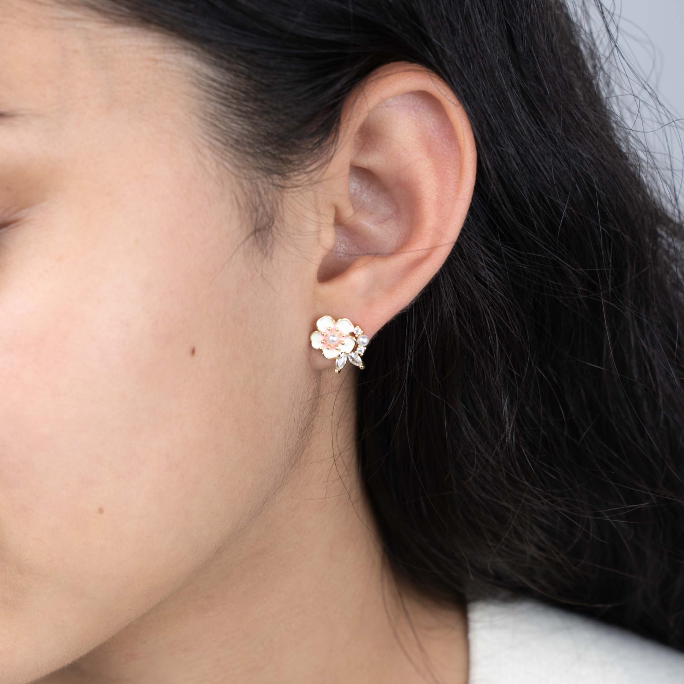 Blush Bloom Studs