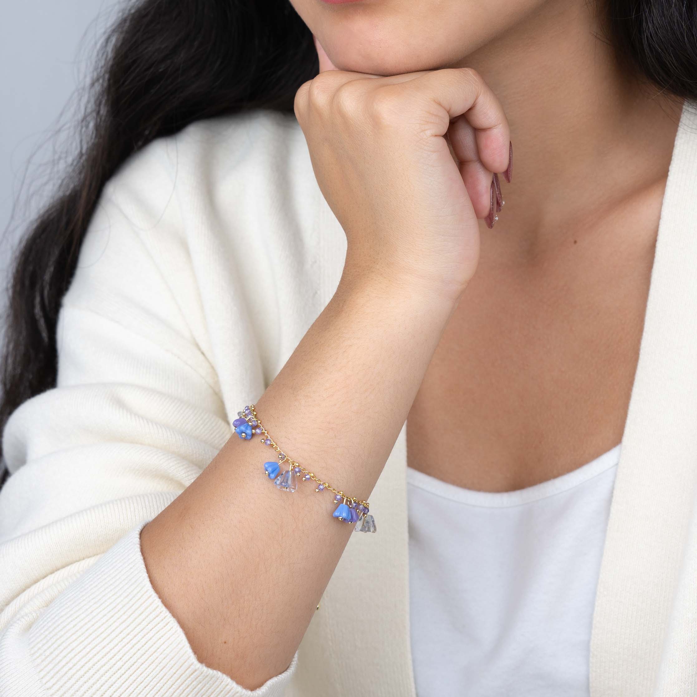 Purple Tulip Bracelet