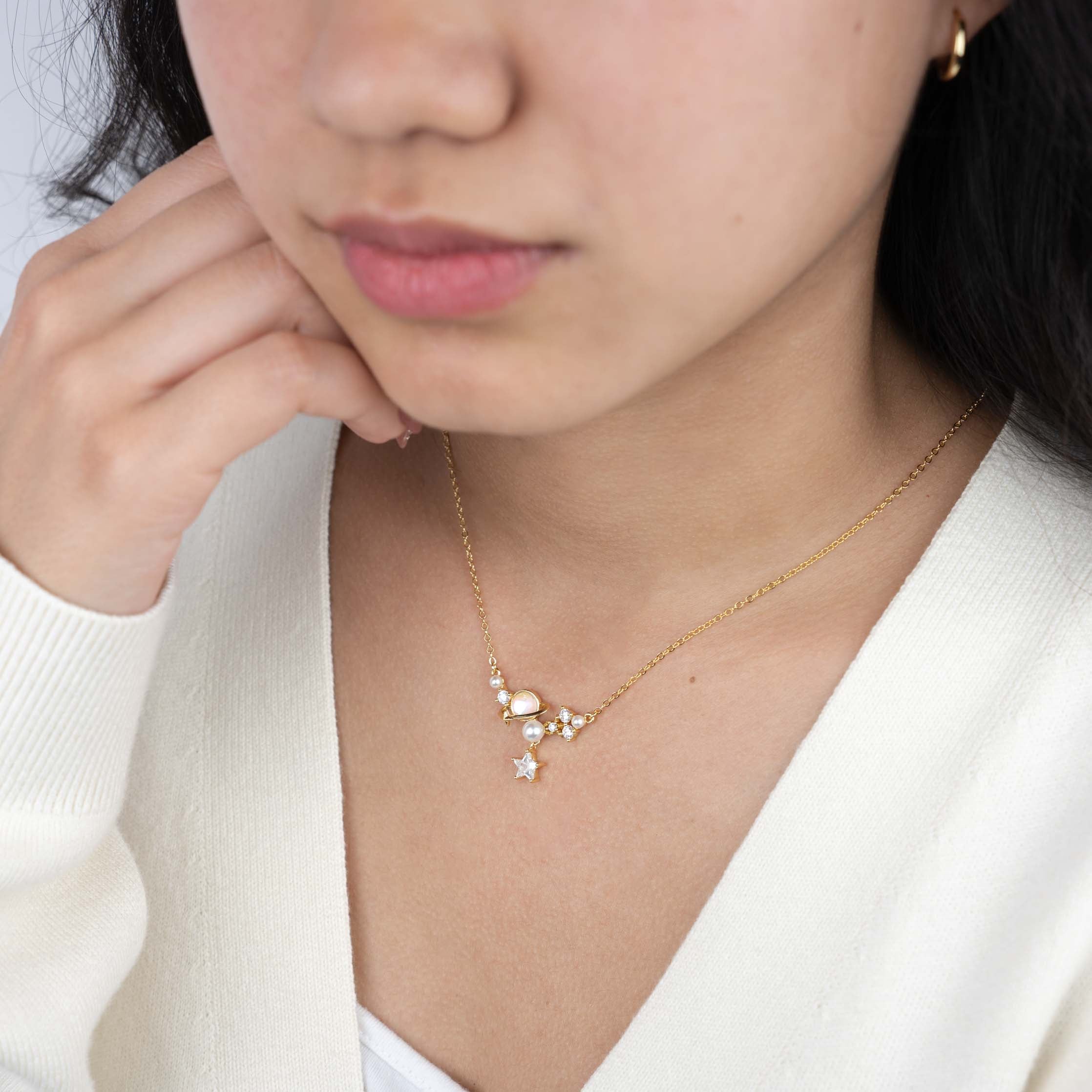 Golden Orbit Necklace