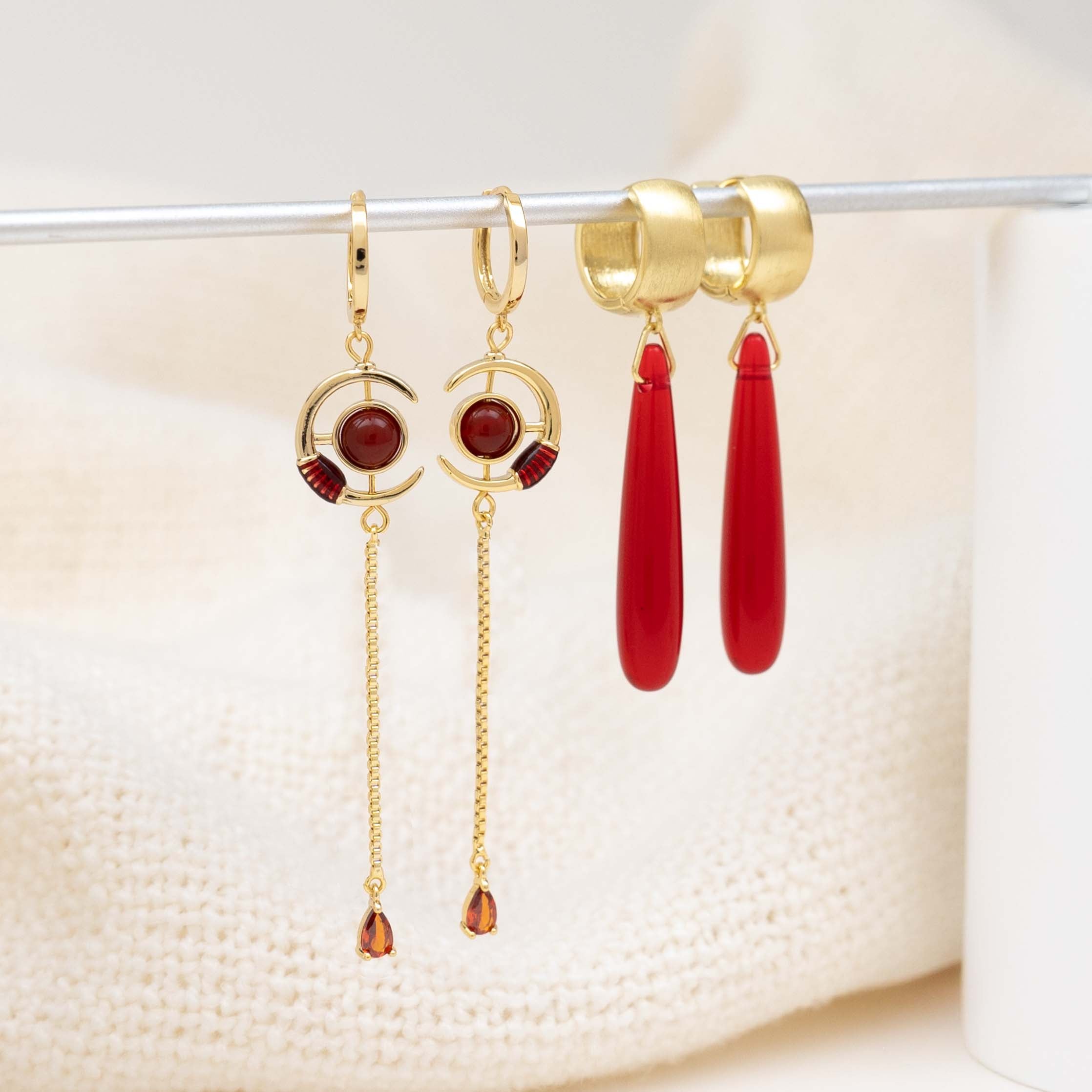 Ancient Elf Staff Earrings