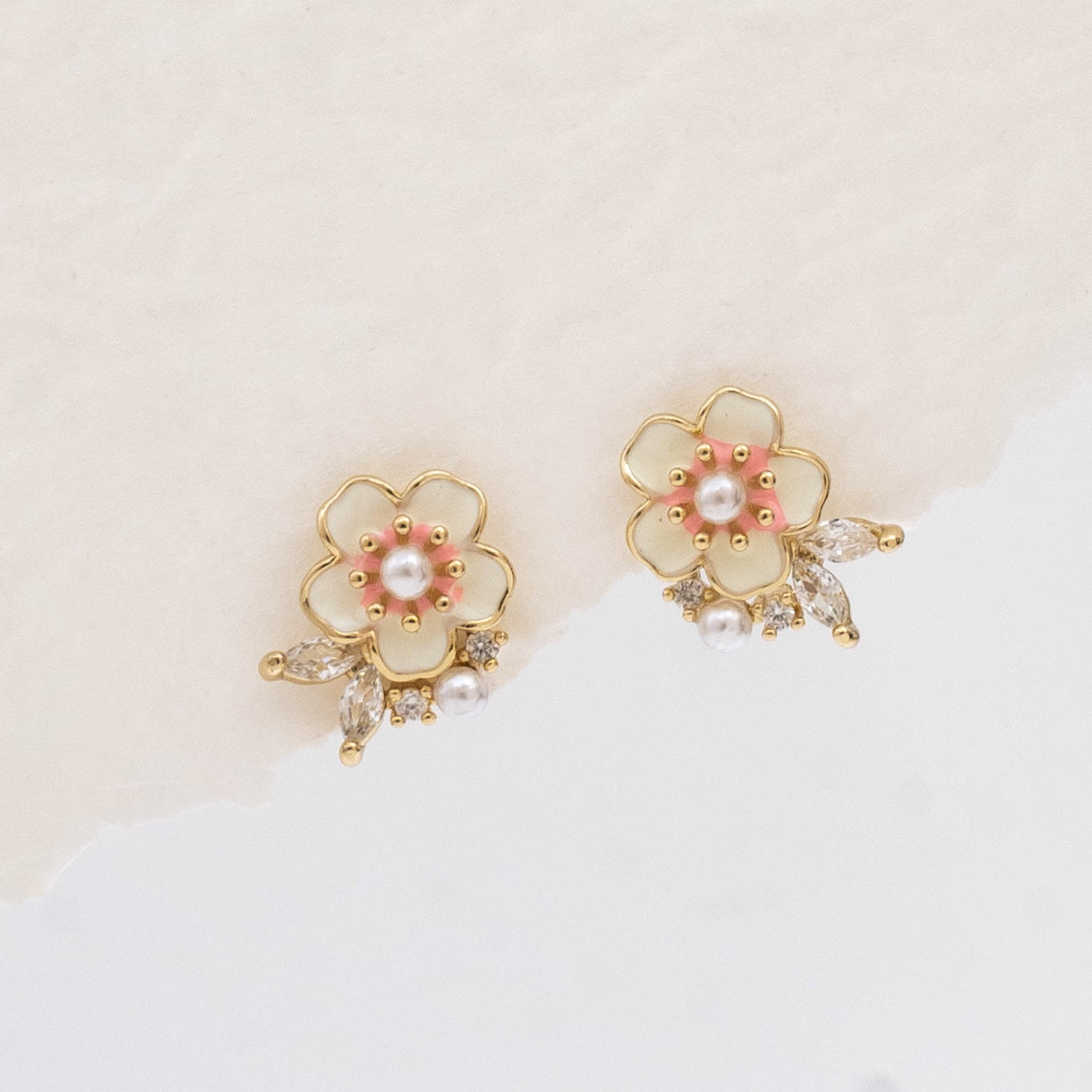 Blush Bloom Studs