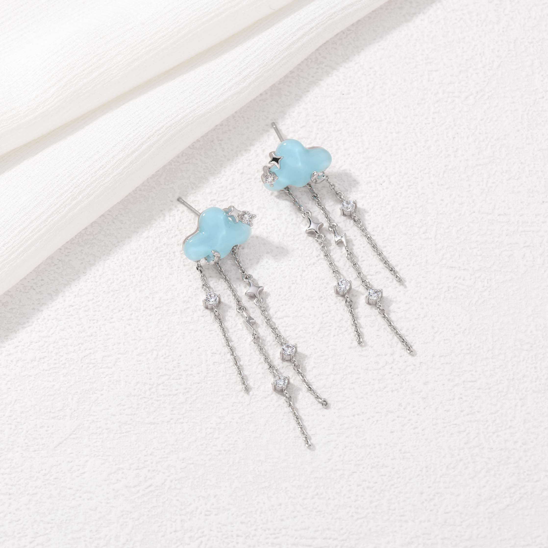Blue Rain Earrings