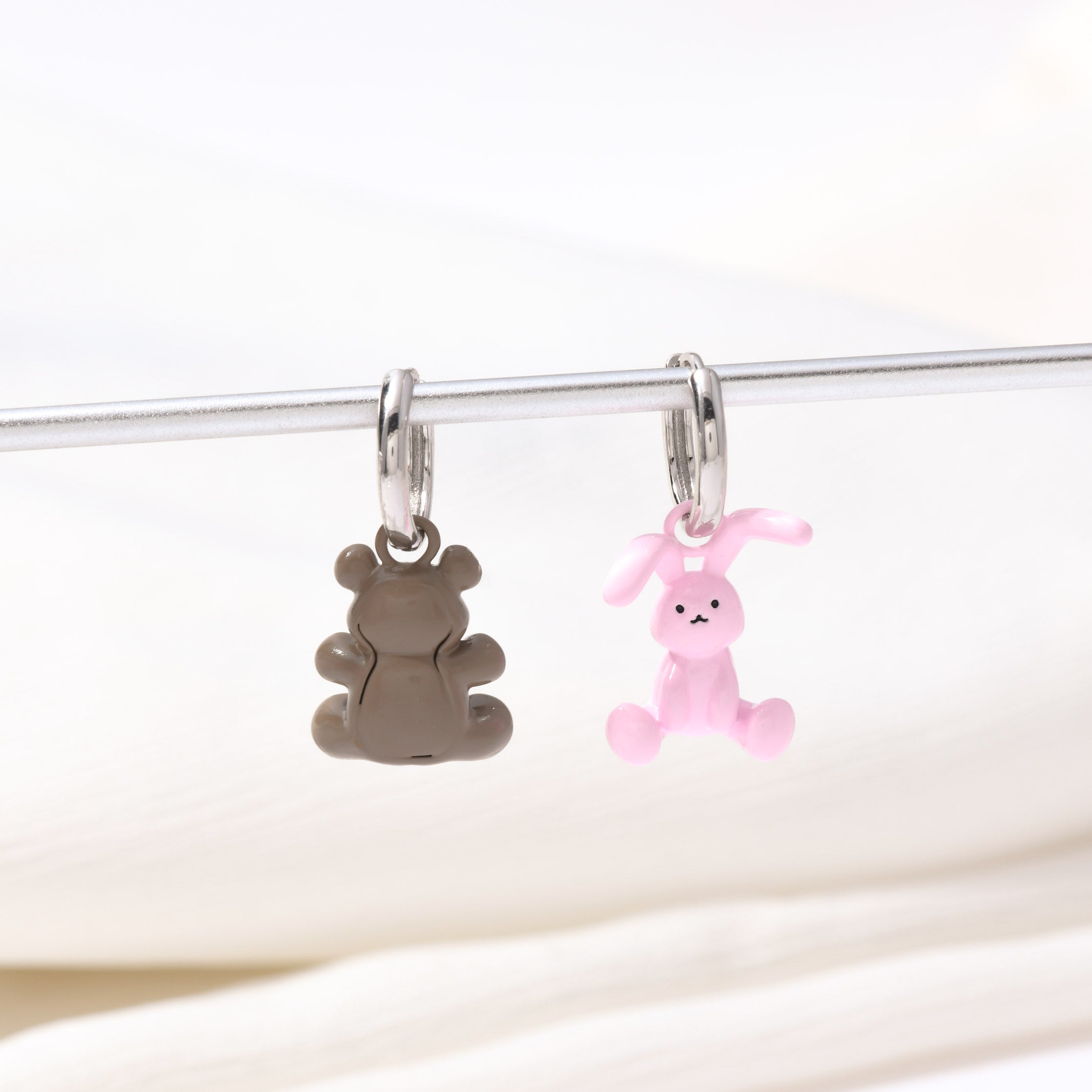 Honey Bunny and Bear Earrings
