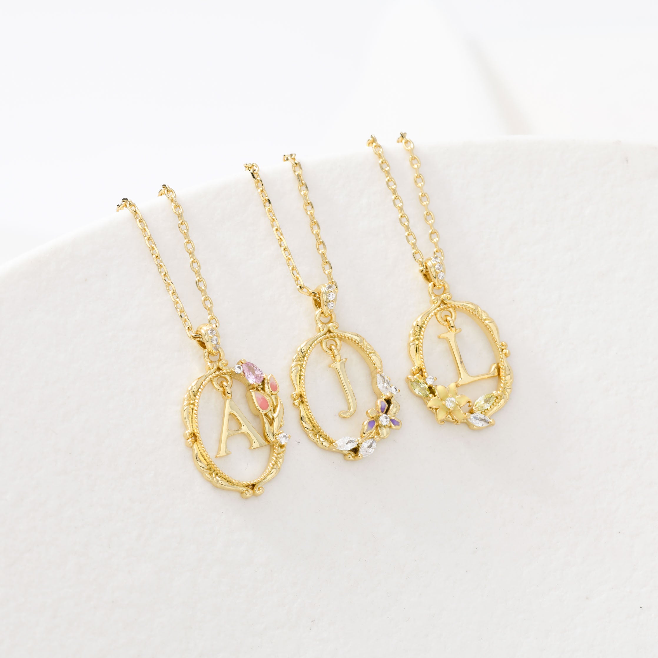 Bloom Letter Necklace