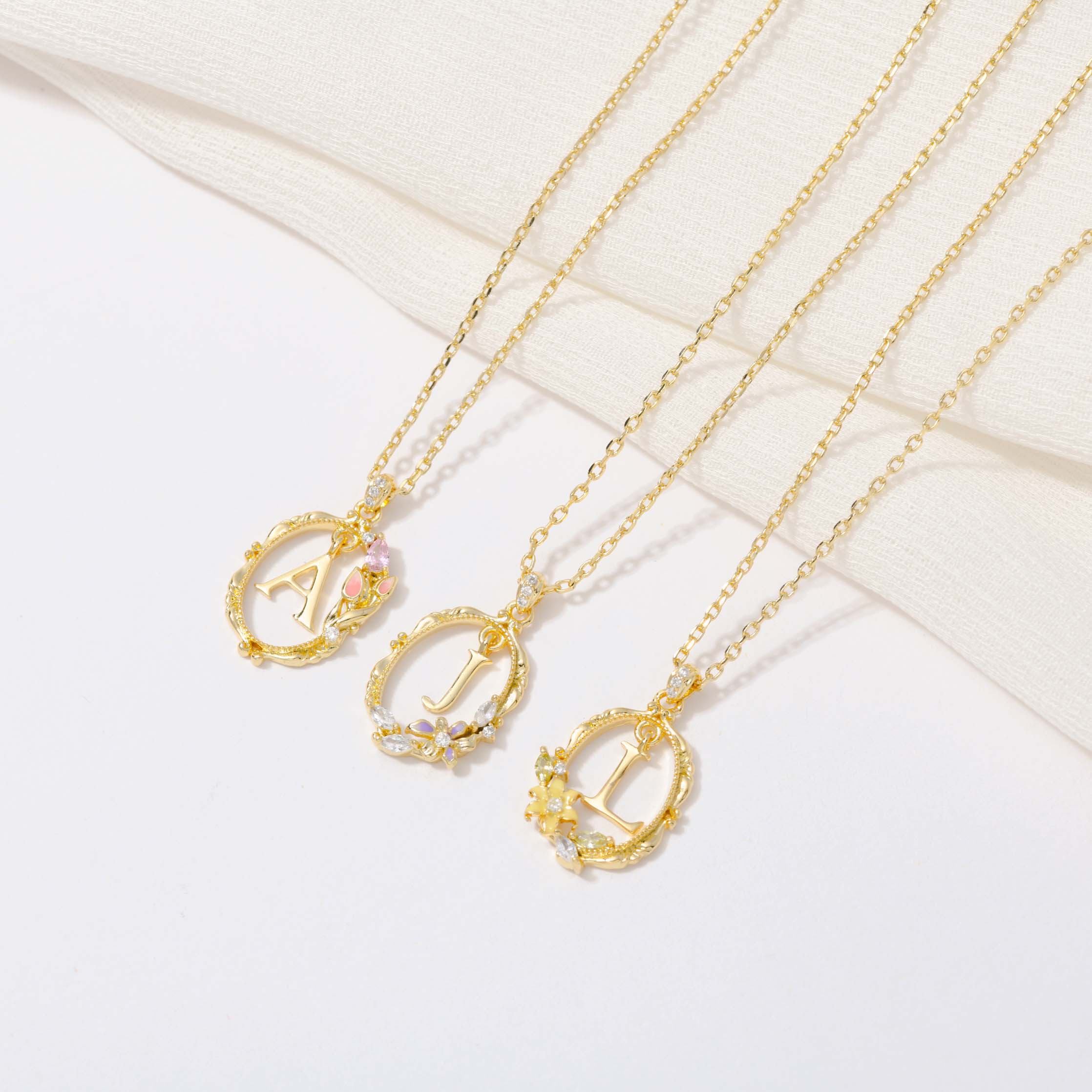 Bloom Letter Necklace