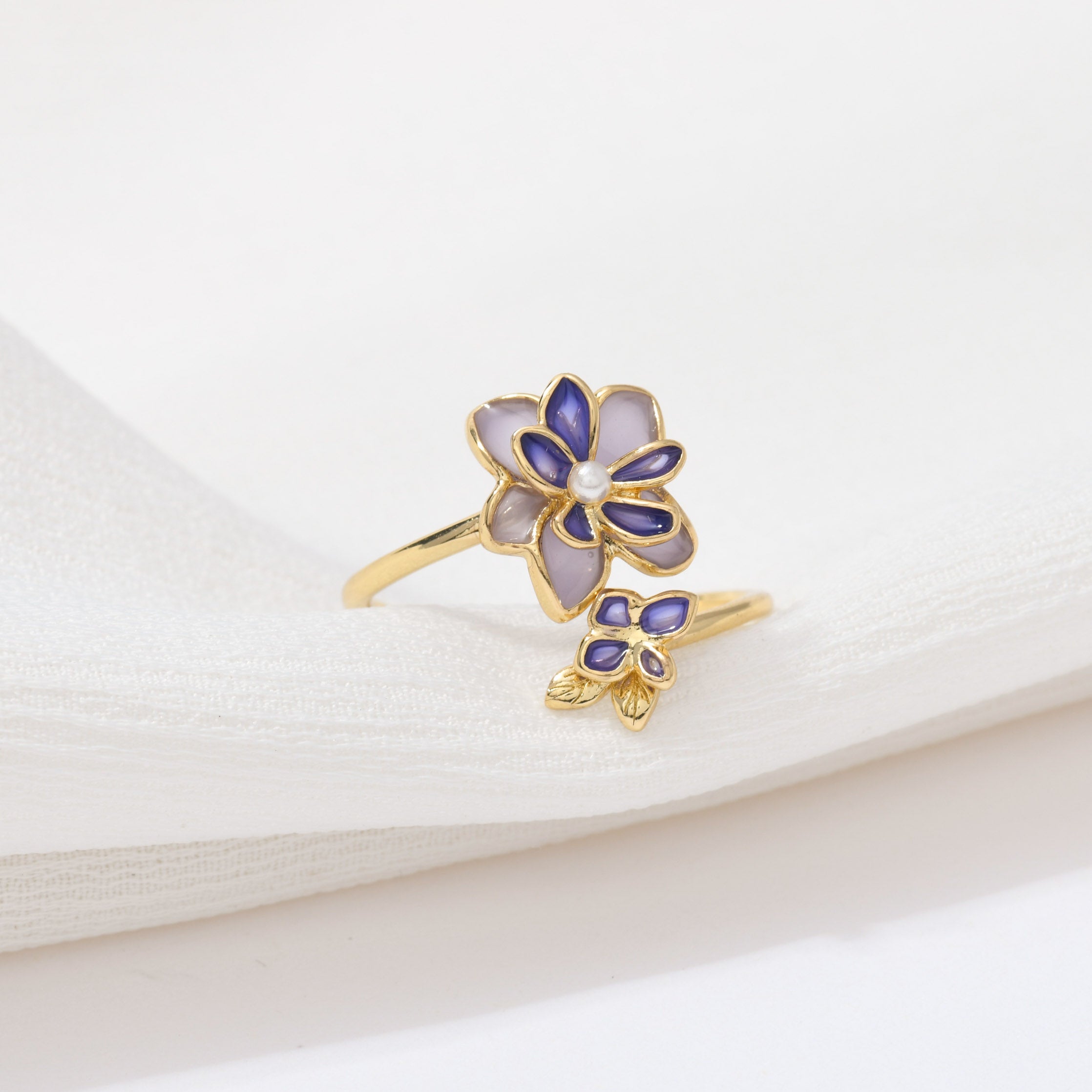 Violet Bloom Ring