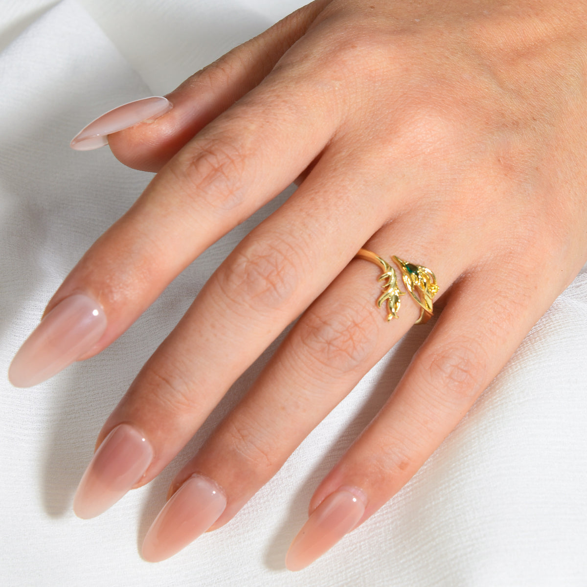 Green guardian ring – alternate angle