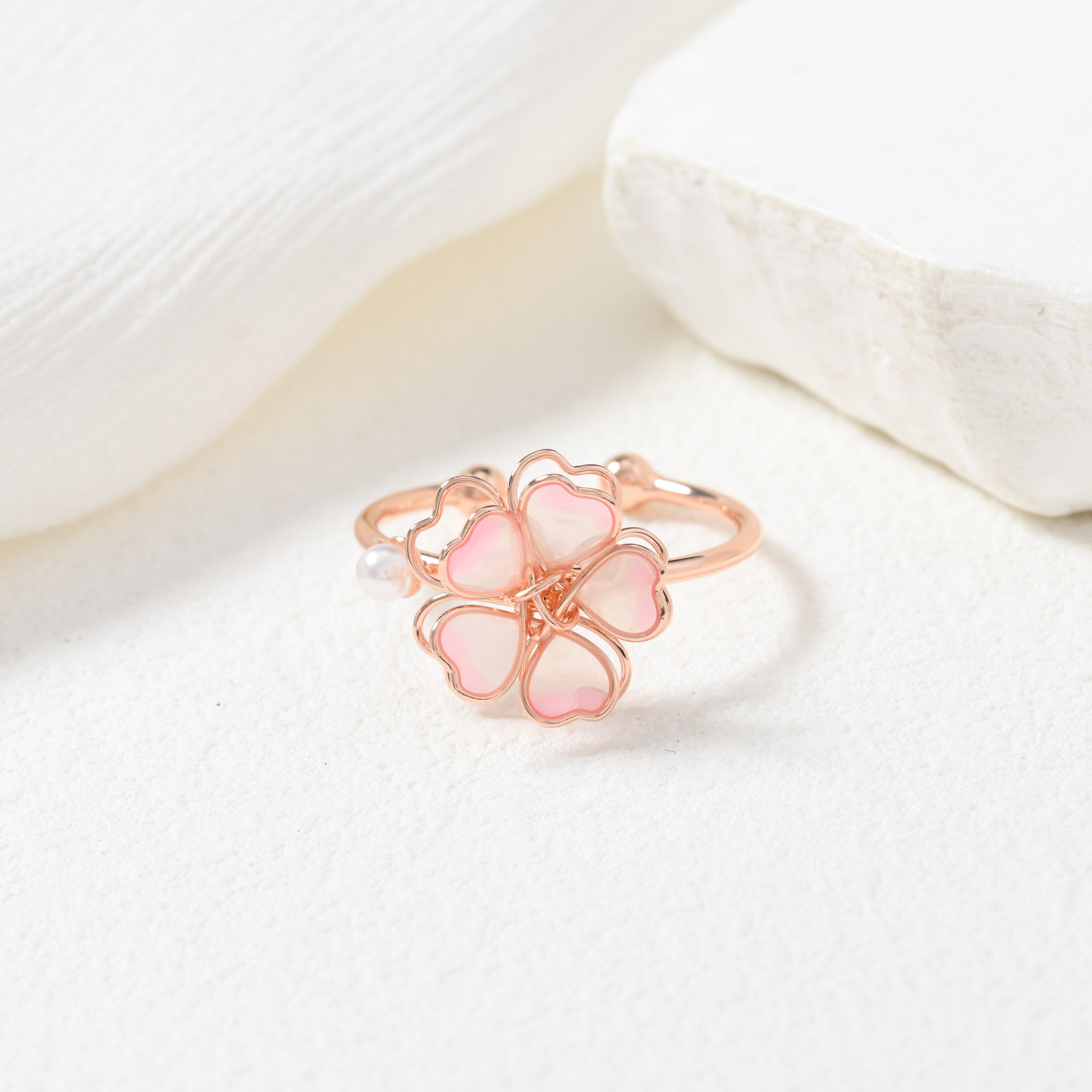 Exquisite Sakura Pinky Ring