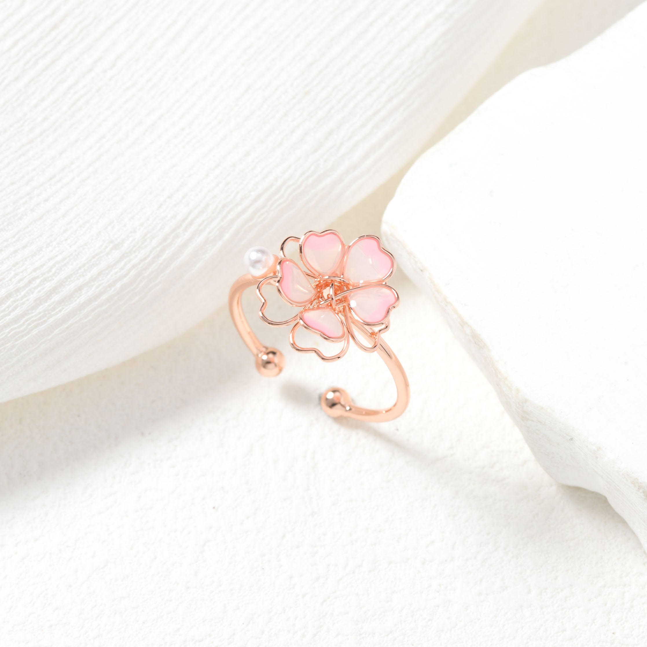 Exquisite Sakura Pinky Ring