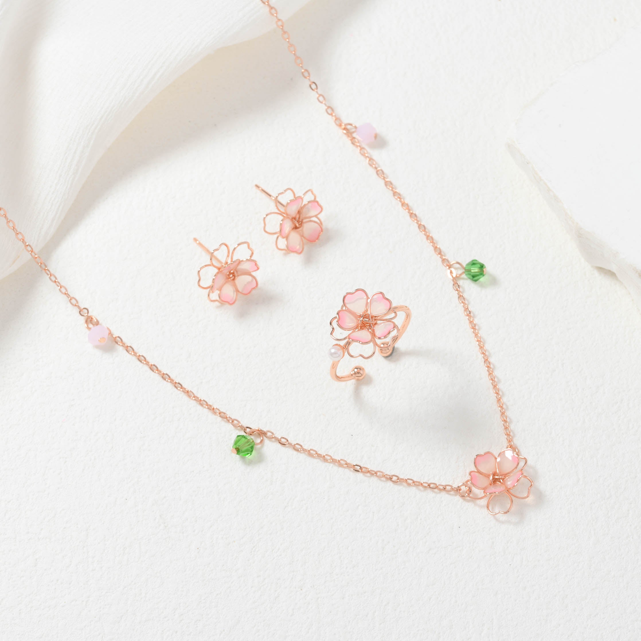 Exquisite Sakura Pinky Ring