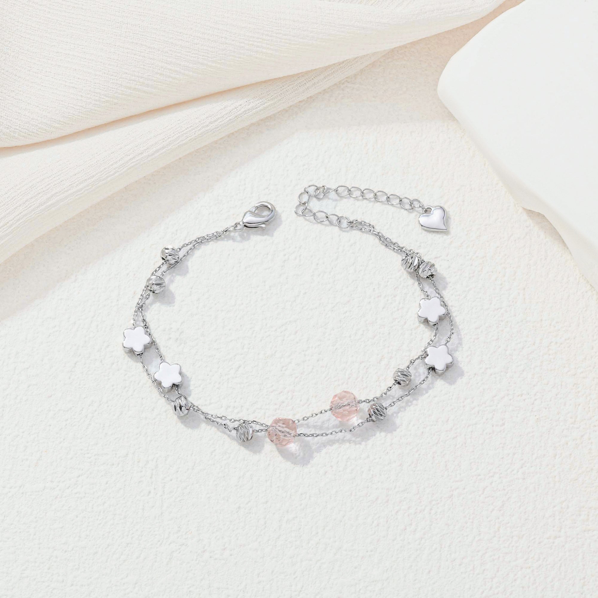 Silver Sakura Bracelet
