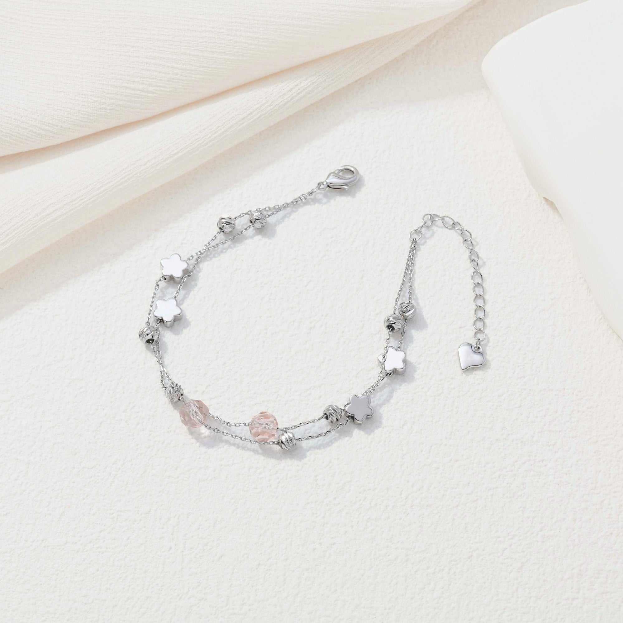 Silver Sakura Bracelet
