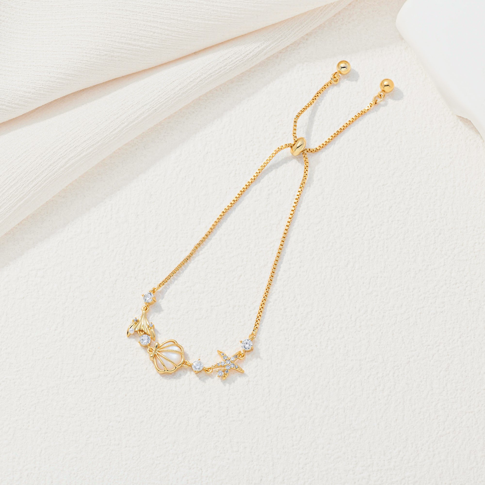 Golden Seashell Bracelet