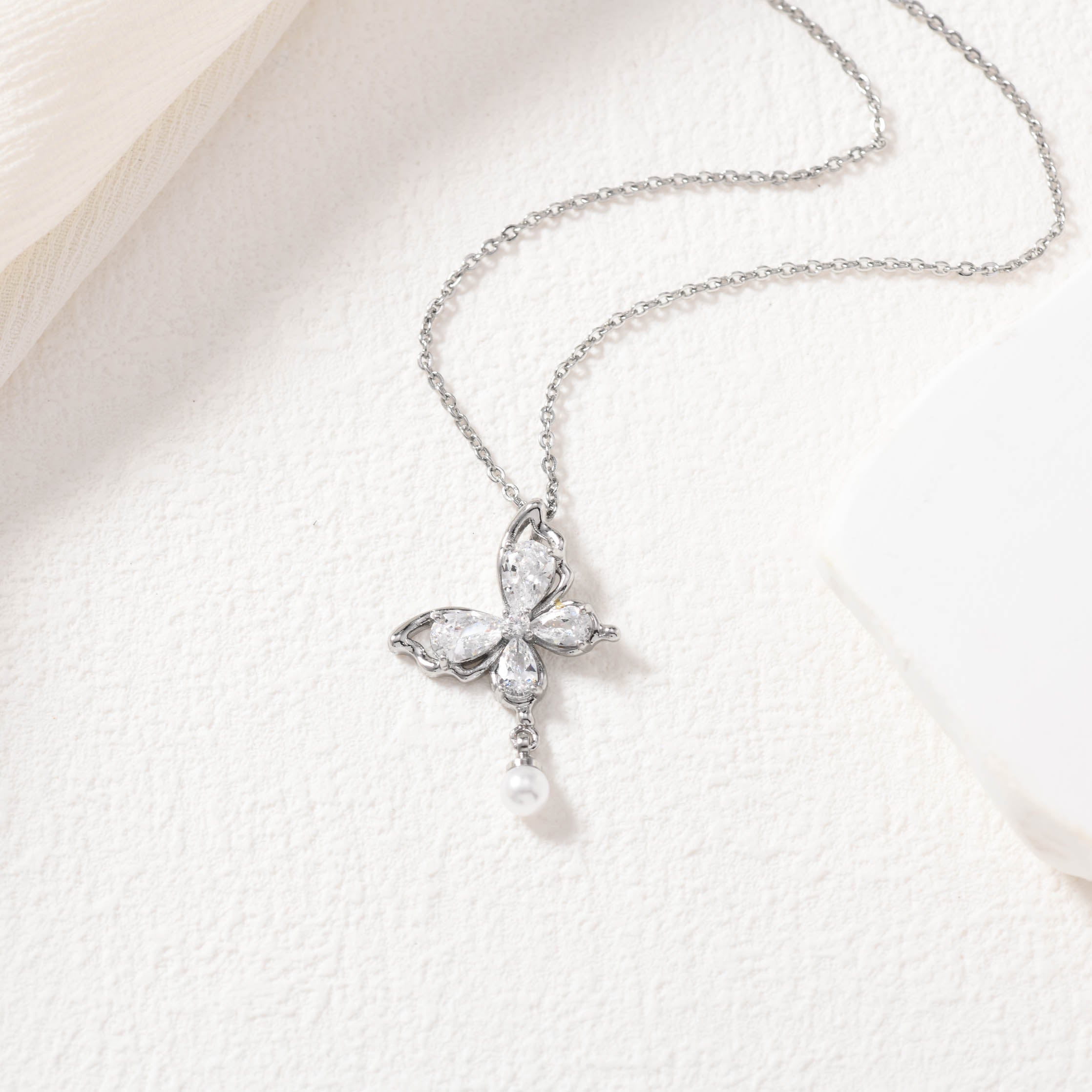 Silver Butterfly Necklace