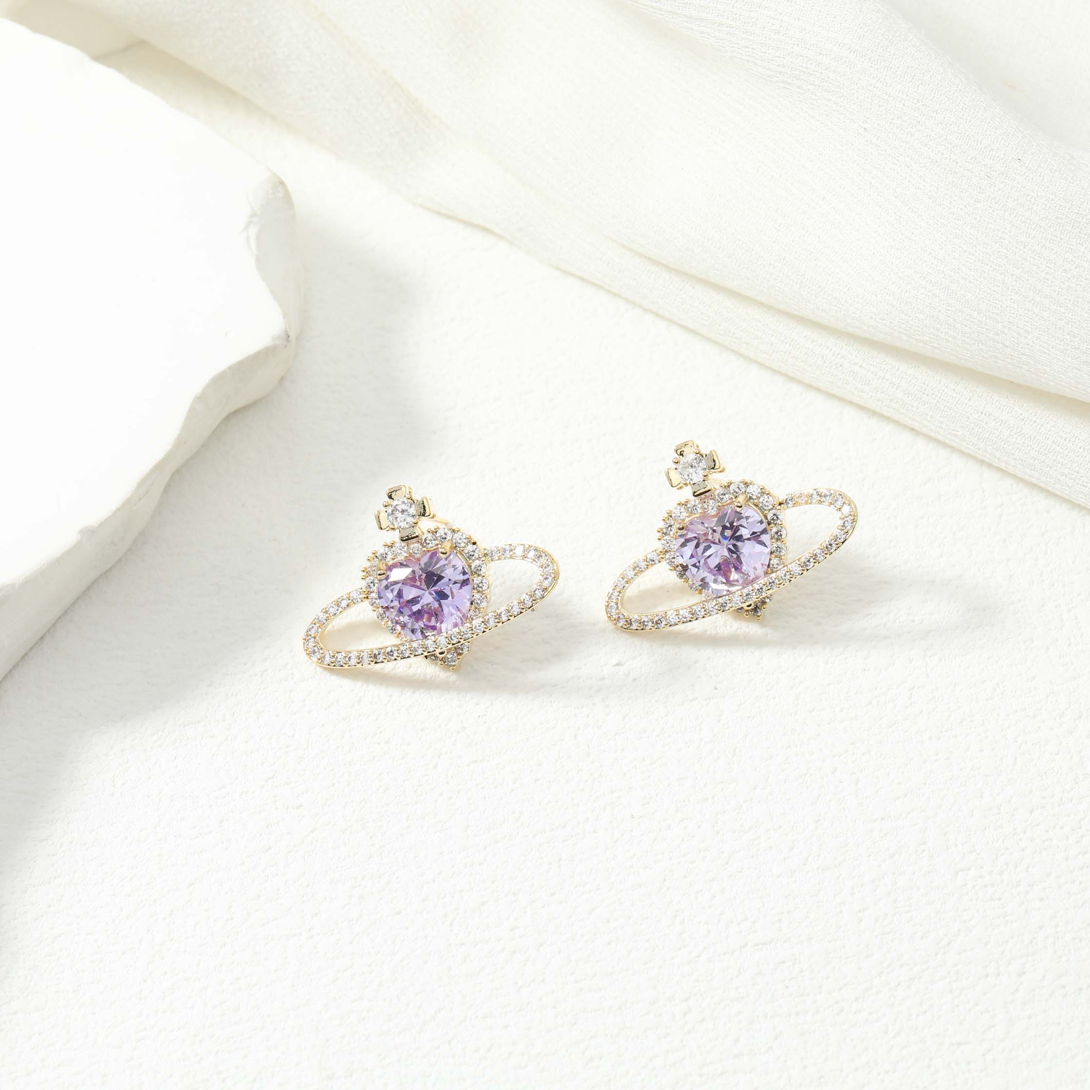 Space Hearts Earrings