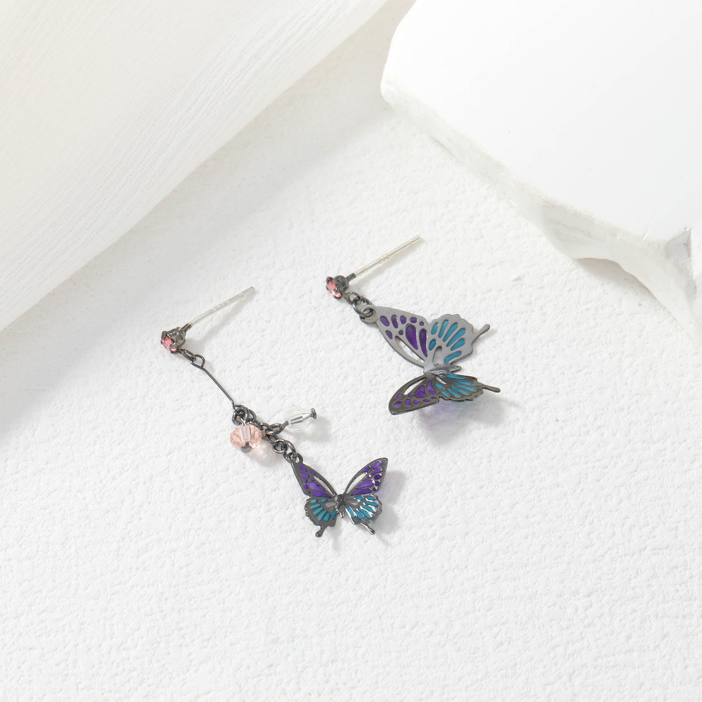 Asymmetric Butterfly Earrings