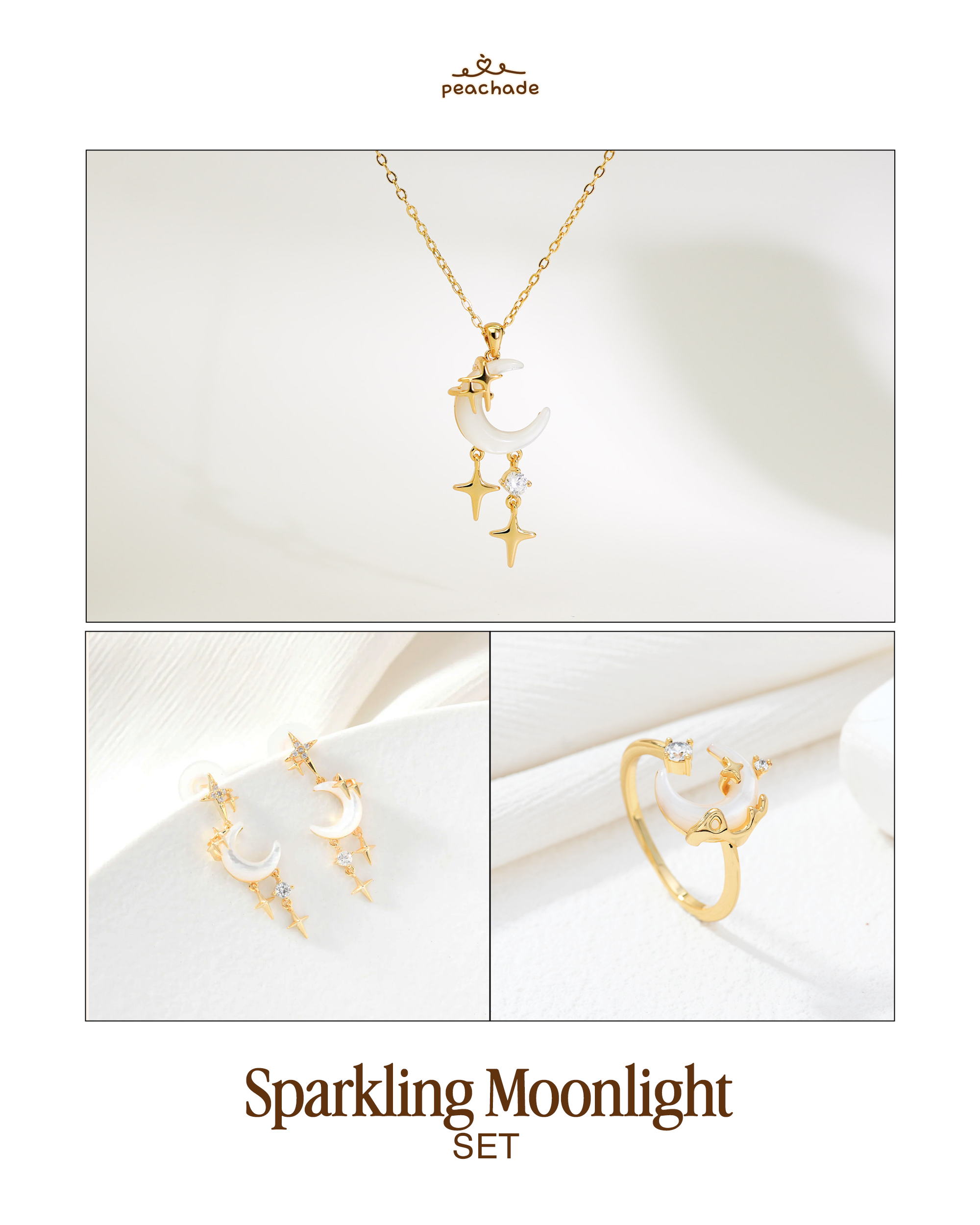 Sparkling Moonlight Earrings