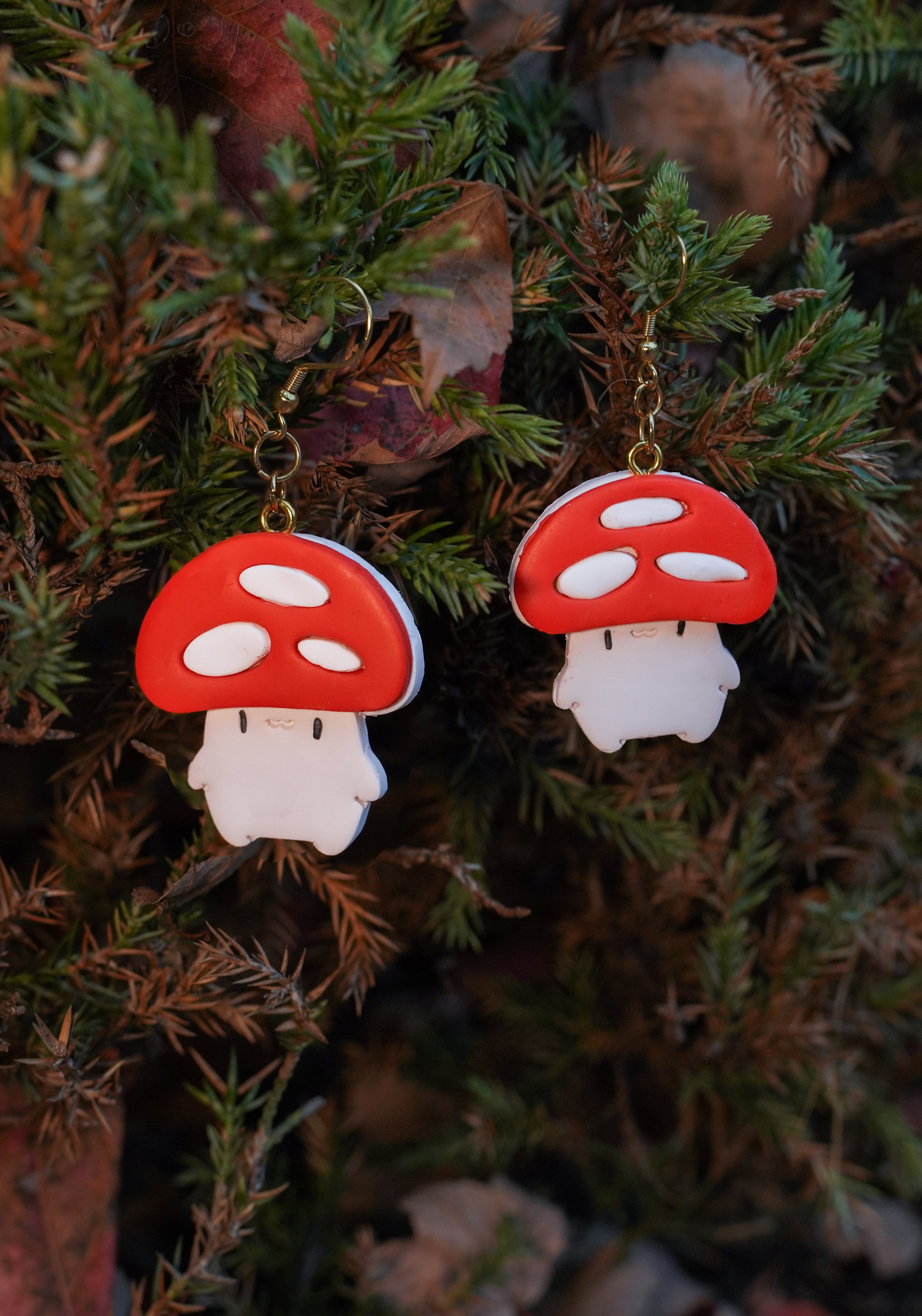 Living Mushroom Earrings