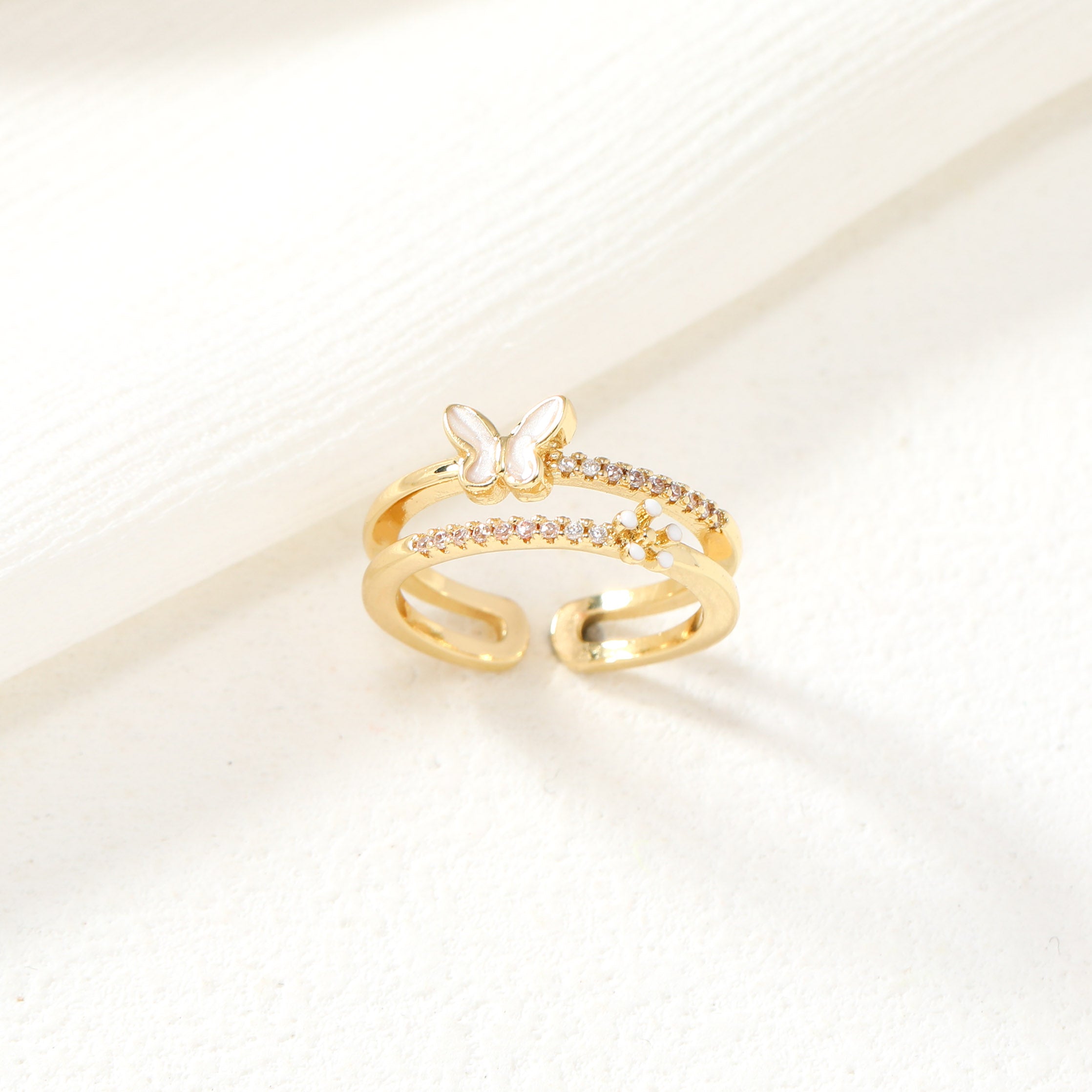 Golden Butterfly Ring