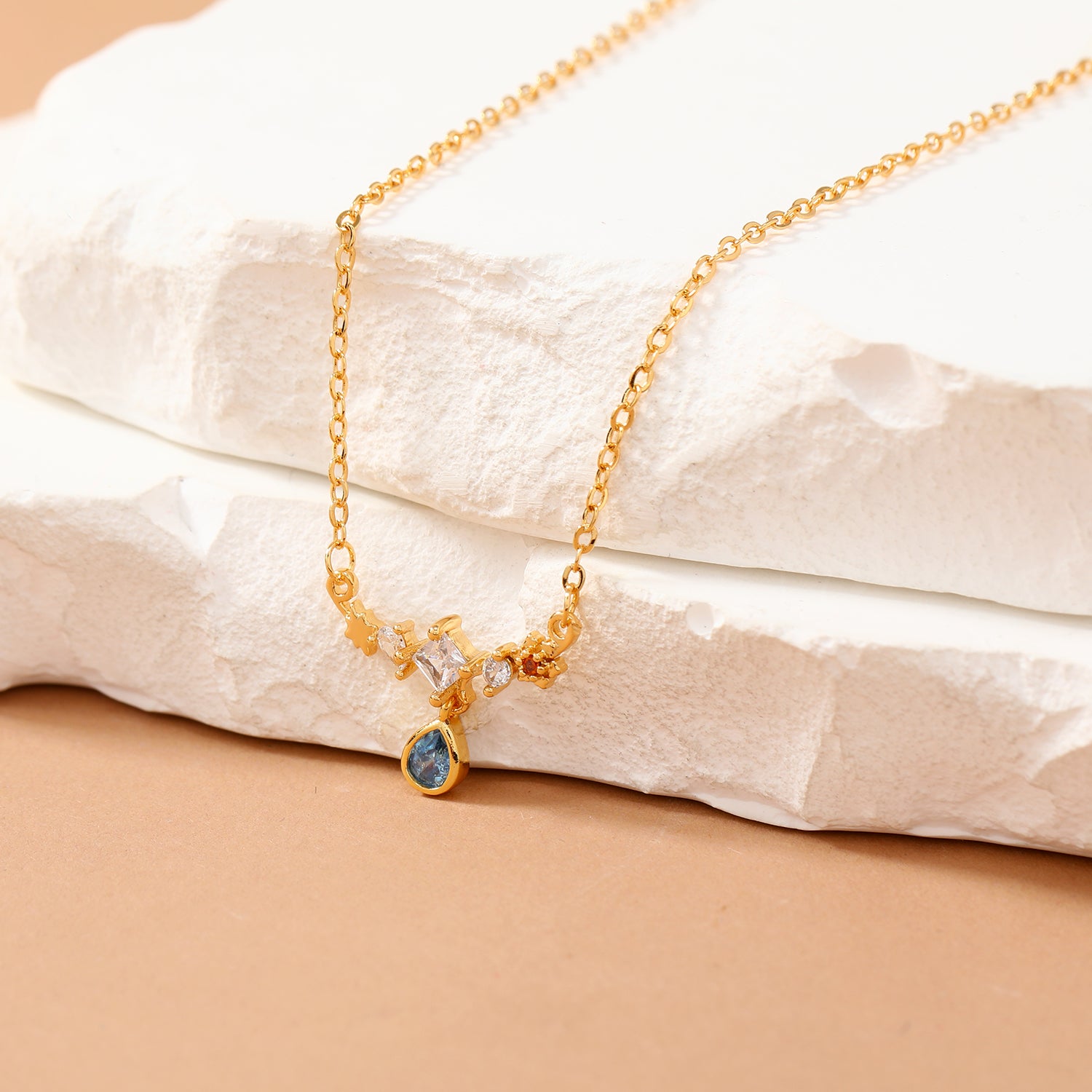 Blue Drop Necklace