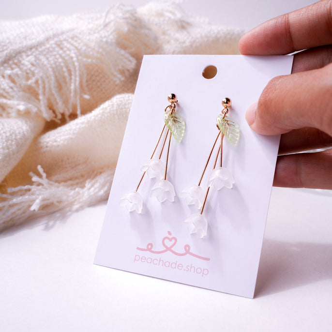 Elegant Lily of the Valley Earrings