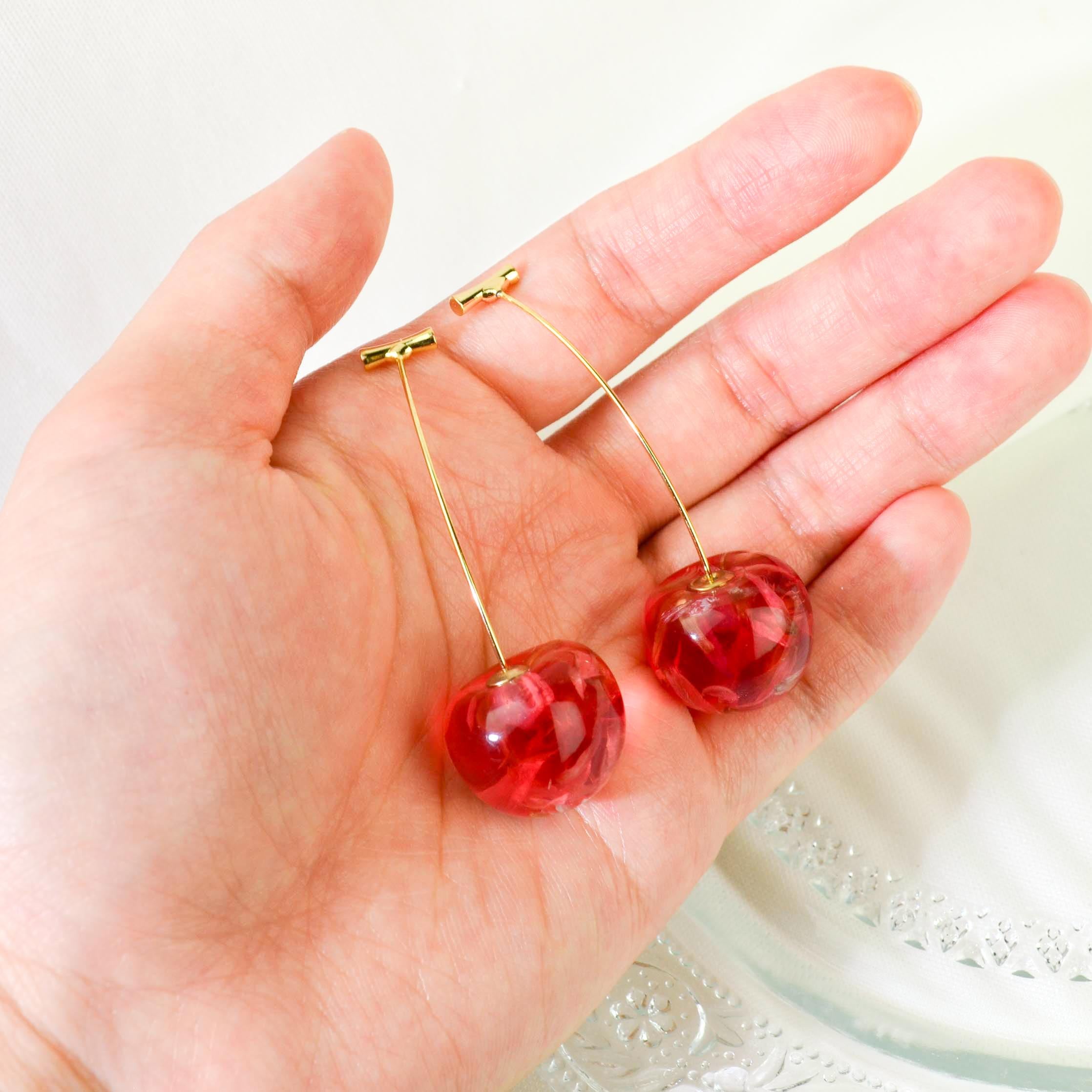 Crystal Cherry Earrings