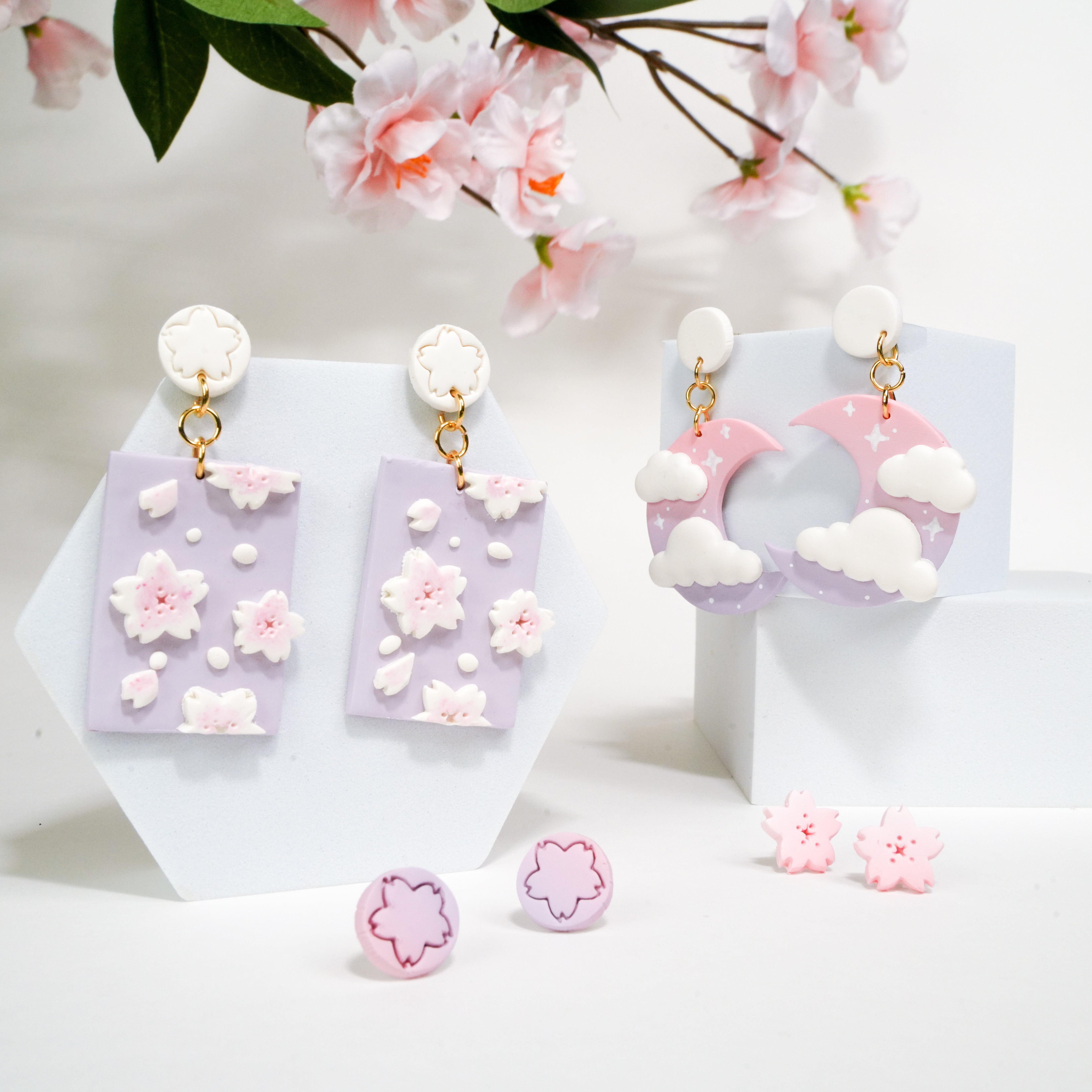 Cloudy Night Earrings
