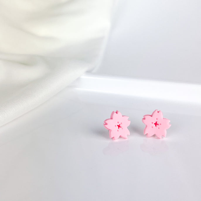 Sakura Flower Earring Studs