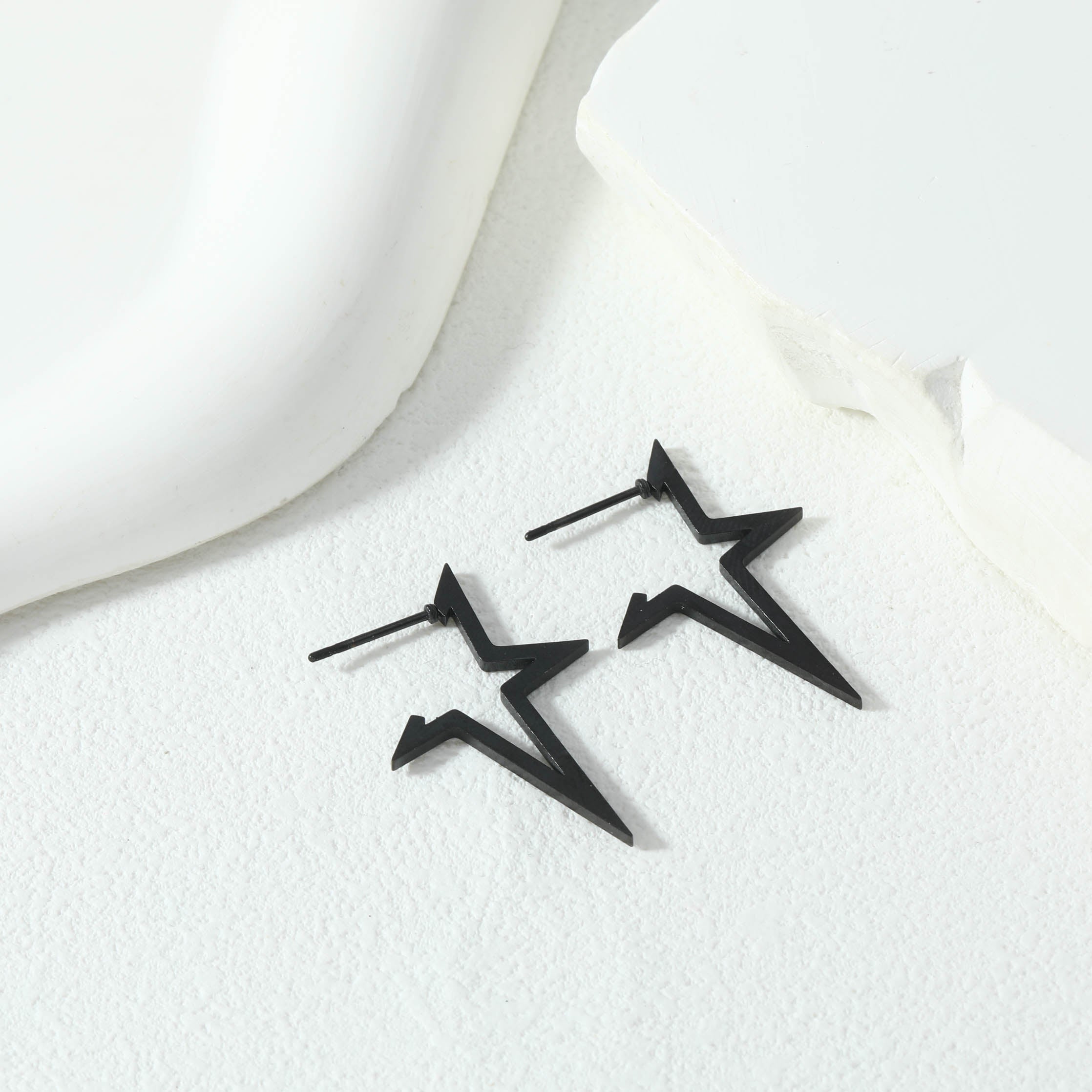 Geometric Star Earrings