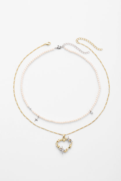 Silver elia necklace – alternate angle