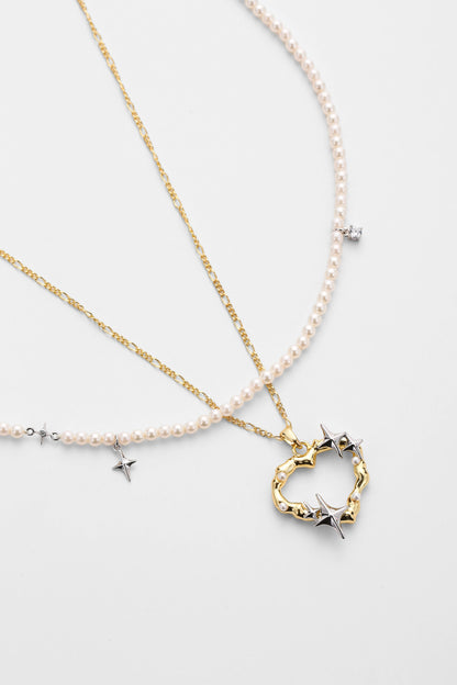 Silver elia necklace – alternate angle