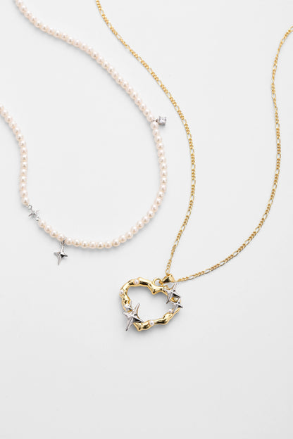 Silver elia necklace – detail view
