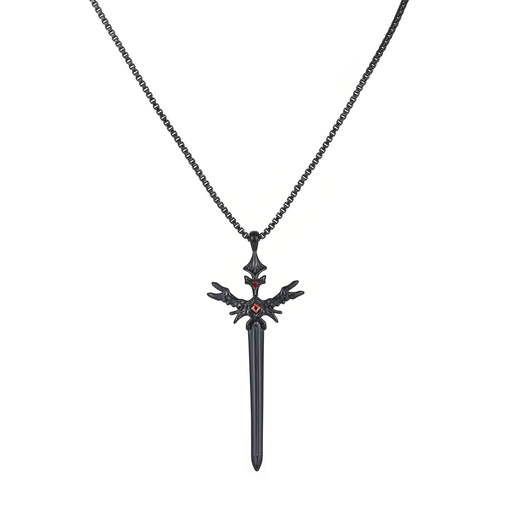 Black grimm necklace – on white background