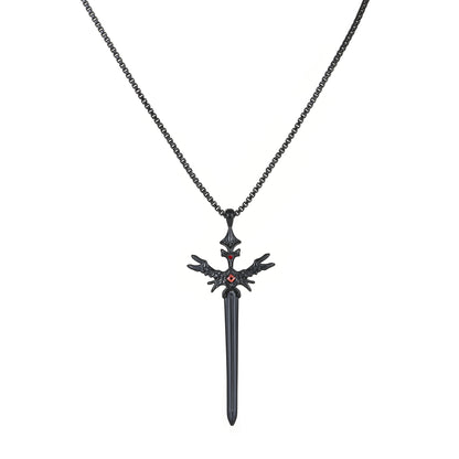 Black grimm necklace – on white background