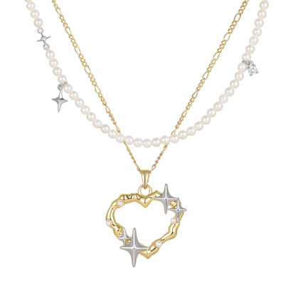 Silver elia necklace – on white background