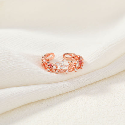 Butterfly Shiny Double Ring