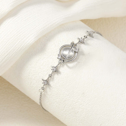Silvery Planet Bracelet