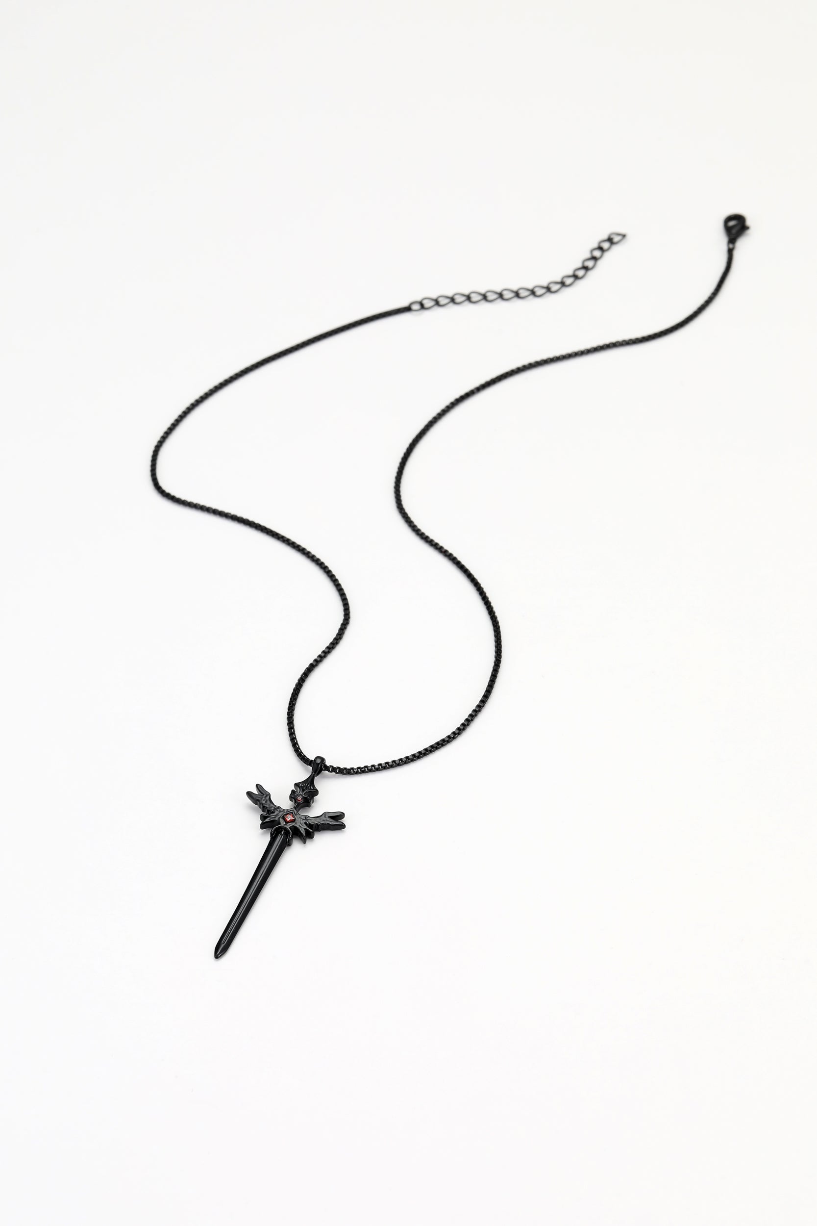 Black grimm necklace – alternate angle