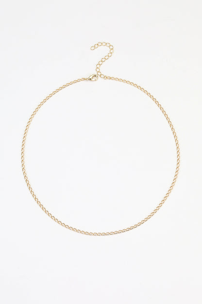 Gold soln necklace – alternate angle